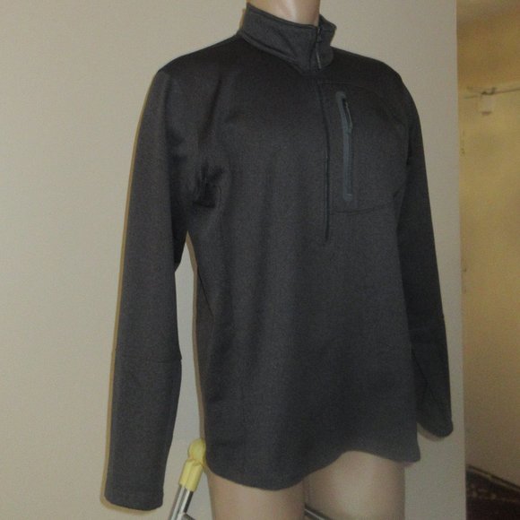 The North Face Men Grey Flees Jacket 1/2-zip XL/TG - Picture 2 of 12